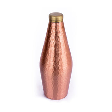 Copper Bottle With Brass Knob 750 Ml