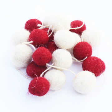 Felt Pom Pom Garlands Set Of 4