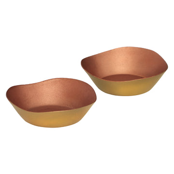 Handmade Copper Tea-Light Set Of 2