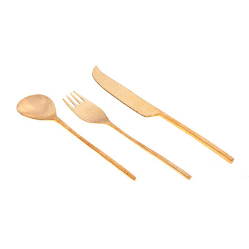 Pure Brass Cutlery Set Of 3