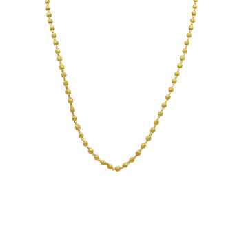 Peppercorn Texture Gold Plated Beads Necklace