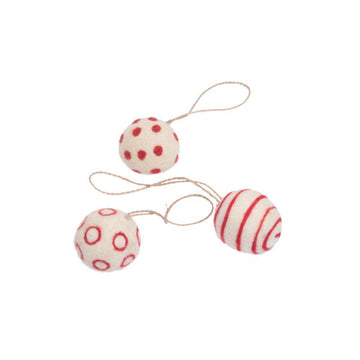 Hanginged Ball Ornament Set Of 3 - DeKulture DKW-5073-FD