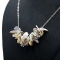 Natural Biwa Pearl Silver Plated Chain Necklace - DeKulture DKW-1472-NKJ