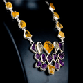 Natural Gemstone Pendant Necklace for Women - DeKulture DKW-1064-NKJ