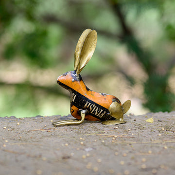 Recycled Gold Bunny Standing