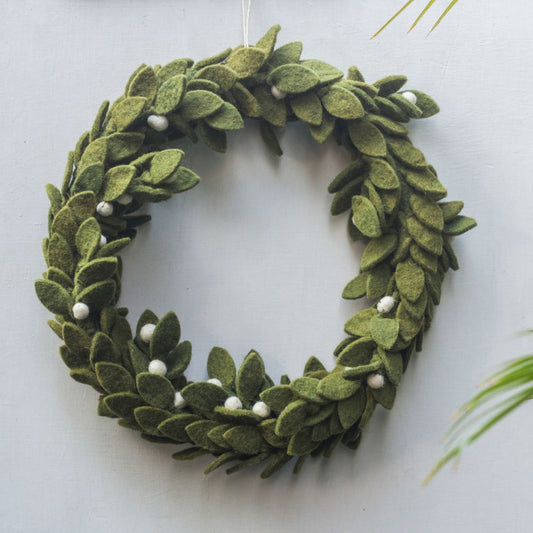 Green Wreath Christmas Ornament