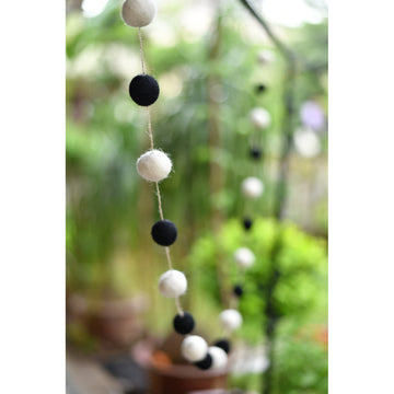 Felt Pom Pom Garlands Set Of 2