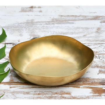 Hammered Brass Centerpiece Bowl