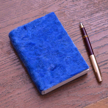 Felt Pocket Diary Blue