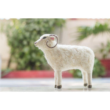 Handmade Easter Ram Toy Ornament