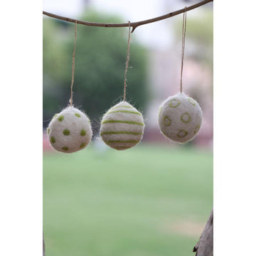 Hanging Ball Ornament Set Of 3